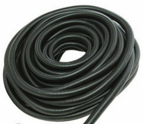 Black Corrugated Flexible Tubing , Black Corrugated Pipe Fire Resistant