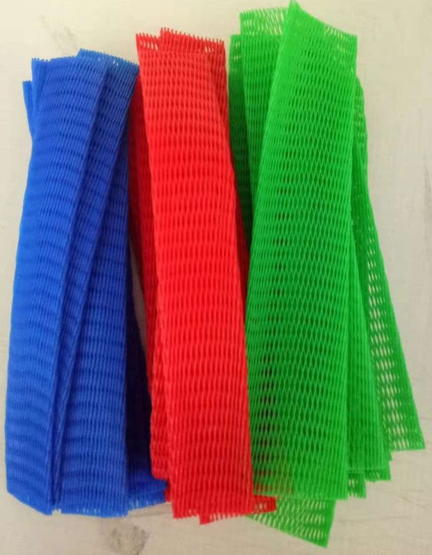 Wine Bottle Net Protective Mesh Sleeving , Mesh Sleeve Plastic Tube