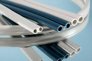 PVC Polyvinylchoride Hose Vinyl Tubing ,White Flexible PVC Sleeves , Grey PVC Double tubes