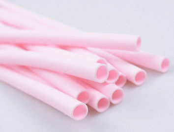 Pink Plastic Tubing For Cable Protection , Colored Flexible Plastic Tubing Factory