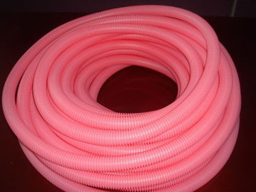 Pink Corrugated Flexible Tubing PP PE PA  Insulation Tubing Factory