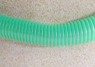 Plastic Flexible Hose PE Corrugated Tubes Green Wire Protective