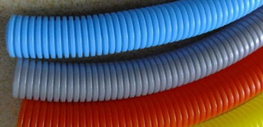 Plastic Polyethylene Electrical Conduit Corrugated Flexible Tubing For Cable Wire Protection