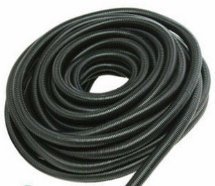 Black Corrugated Flexible Tubing , Black Corrugated Pipe Fire Resistant Hose