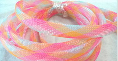 Colorful PET Expandable Braided Sleeving -50°C ~ 150°C Working temperature