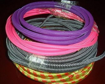 Polyster Pet Expandable Braided Sleeving Black  For Electrical Cables / Power Cord