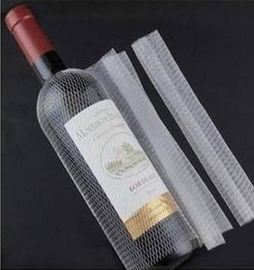 PE Protective Plastic Mesh Sleeve , Protective Wine Bottle Sleeve FDA Approved