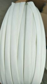 White Silicone Coated Fiberglass Sleeving Acid Resistance Not Sticky