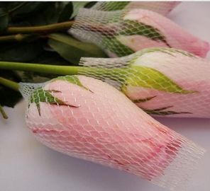 White Extruded Protective Netting Sleeve For Rose Flower