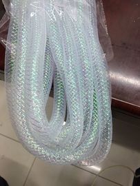 Transparent Colors  Expandable Braided Mesh Sleeving ,16mm  white Mesh Sleeve UL VW-1