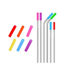 FDA Food Grade Flexible Silicone Tubing Round Shape For Stainless Steel Straw