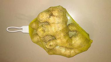 Ginger Packaging Mesh Netting Bags PE Material Extruted Bottom Sealed UV Resistant