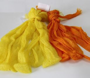 Yellow HDPE Fruit And Vegetable Mesh Net Bag Packing