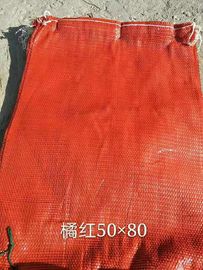 Durable Mesh Netting Bags , PE Polyethylene Red Plastic Mesh Produce Bags