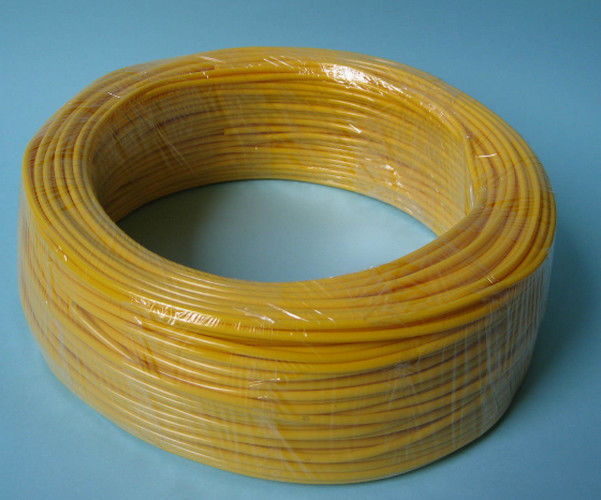 Yellow Flexible PVC Tubing 600V / 300V Voltage Rating , PVC Flexible