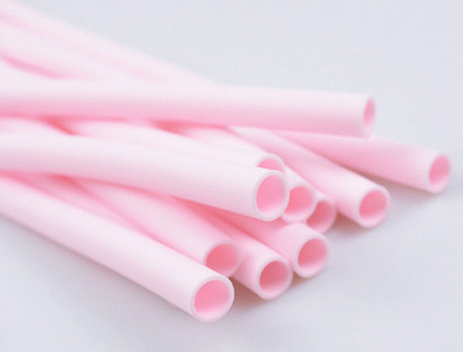 Pink Plastic Tubing For Cable Protection , Colored Flexible Plastic