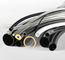 Black Fexible PVC Tube For Metal Protection , PVC Tubing For Protective Metal tubes