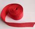 100% Polyester Textile Webbing For Hydraulic Pipes , Red Hollow Webbing