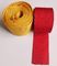 Polyester Nylon Webbing , Red Yellow Woven Webbing For Protective Rubber Hose