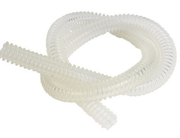 Transparent Silicone Corrugated Flexible Tubing Medical Grade FDA Certificated