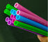 Highly Permeable Food Grade Silicone Straw Tasteless Round Shape Long Lifespan