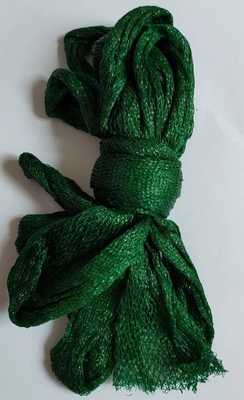 Dark Green Knitted Tubular Packaging Net Bags For Fruit Vegetable Mesh Net Bag