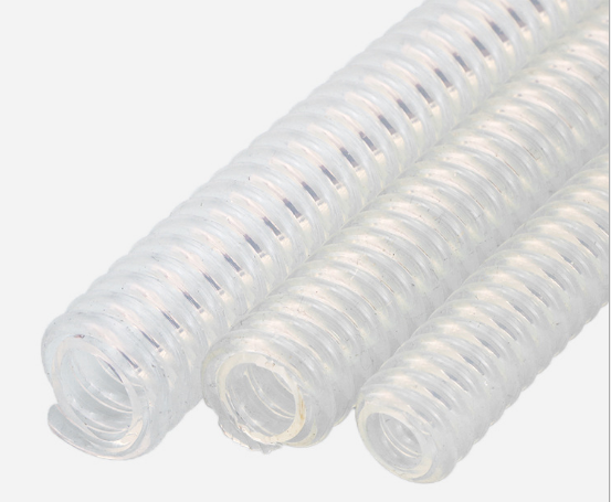 Transparent Silicone Corrugated Flexible Tubing Medical Grade FDA ...