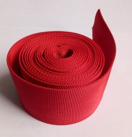 Red Polyester Hollow Webbing Textile Webbing For Heavy Industry Machinery