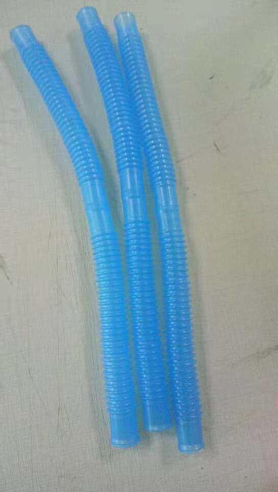 Nontoxic Transparent Corrugated Flexible Tubing EVA / PE Medical Hose Type